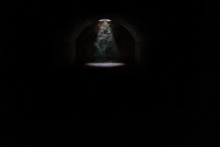 Cave with a single light