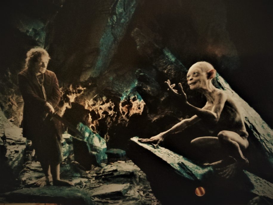 Bilbo and Gollum